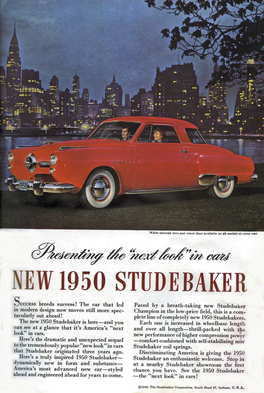 1950 Studebaker Auto Advertising